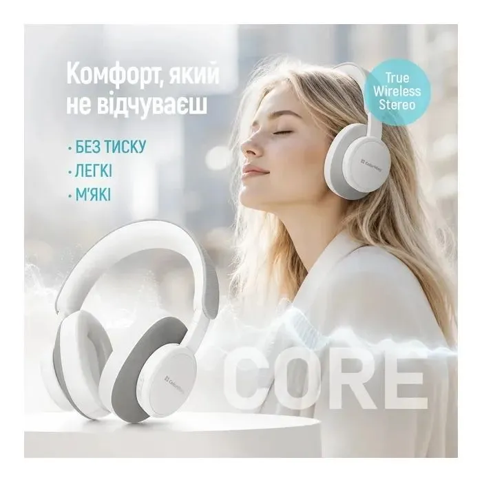 Наушники ColorWay Core ANC White/Gray (CW-HBT03WG) изображение 10