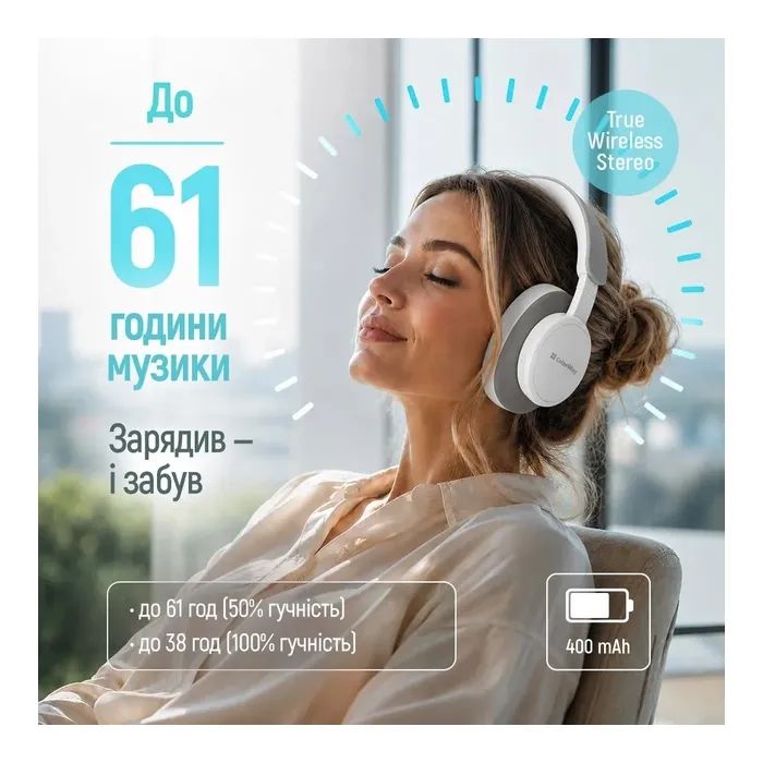 Наушники ColorWay Core ANC Black (CW-HBT03BK) изображение 7