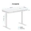 Комп'ютерний стіл Ajazz White (ODE111W) зображення 6