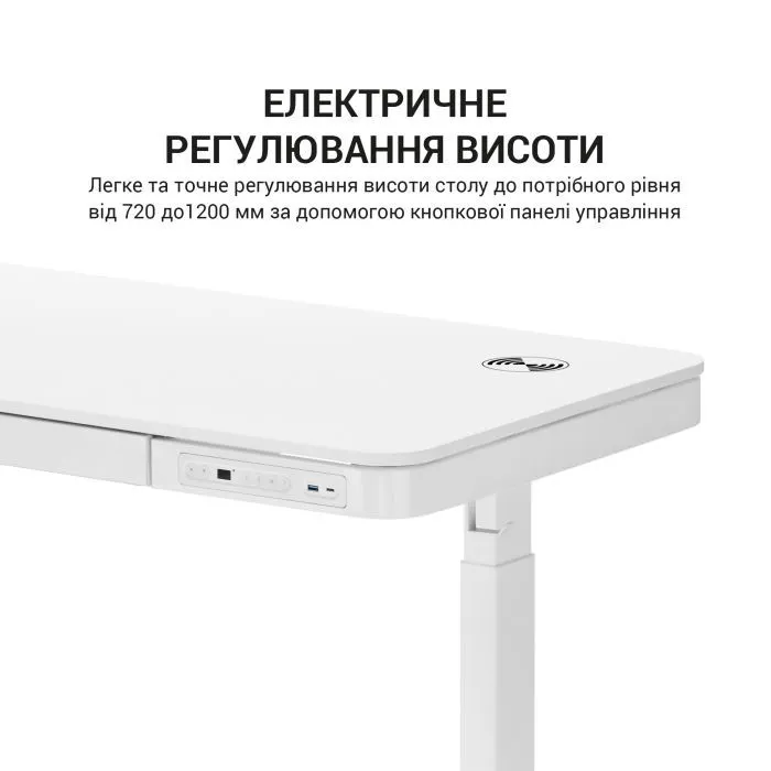 Комп'ютерний стіл Ajazz White (ODE111W) зображення 9