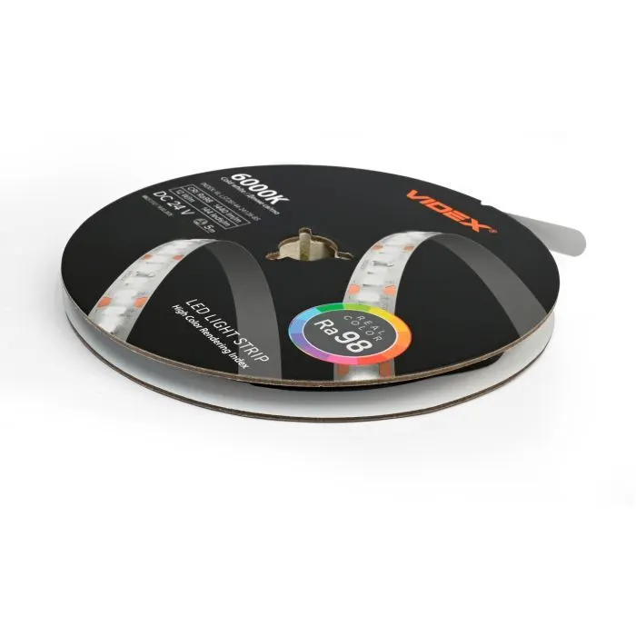 Світлодіодна стрічка Videx DC24V 60W 5M 6000K Ra98 IP20 5м (VL-LST28144-24126-B5) зображення 3