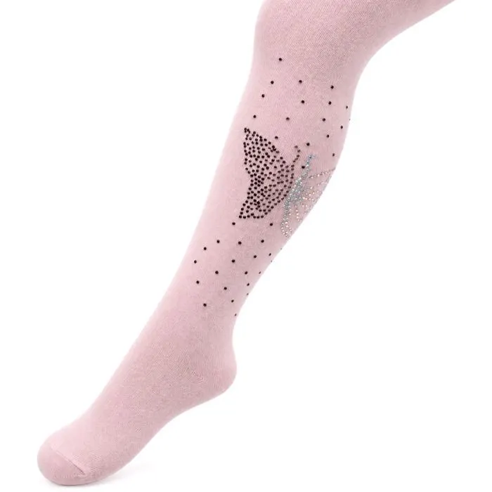 Колготки дитячі UCS Socks зі стразами (M0C0302-1158-3G-pink)