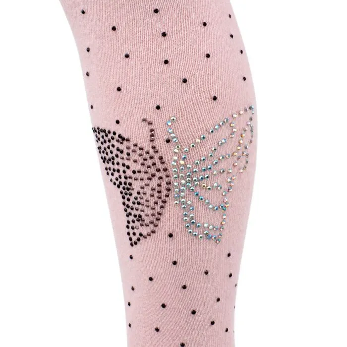 Колготки дитячі UCS Socks зі стразами (M0C0302-1158-3G-pink) зображення 2