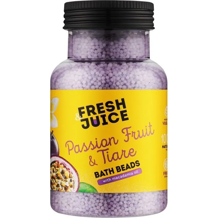 Сіль для ванн Fresh Juice Passion Fruit & Tiare Bath Beads 450 г (4823015947711)