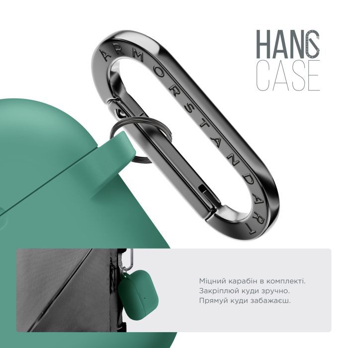 Чехол для наушников Armorstandart Hang Case For Apple AirPods Pro 3 Scarlet (ARM88283) изображение 4