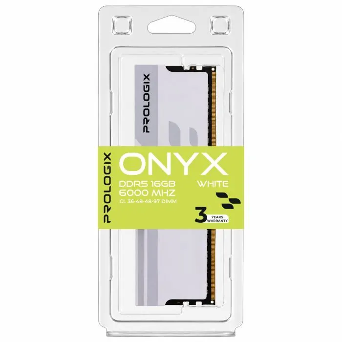Модуль памяти для компьютера DDR5 16GB 6000 MHz Onyx White Prologix (PRO16GB6000YW5) изображение 4