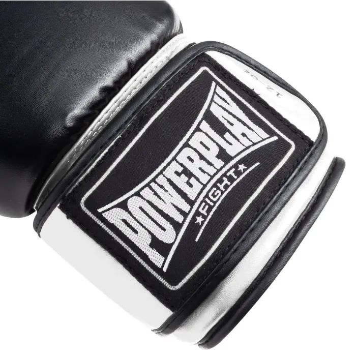Боксерські рукавички PowerPlay 3004 Classic Чорні 8 унцій (PP_3004_8oz_Black) зображення 9