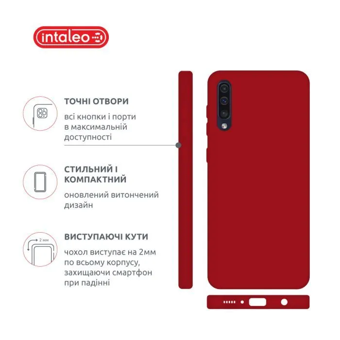 Чохол до мобільного телефона Intaleo SoftShell Samsung Galaxy A50 Red (1283126562860) зображення 4