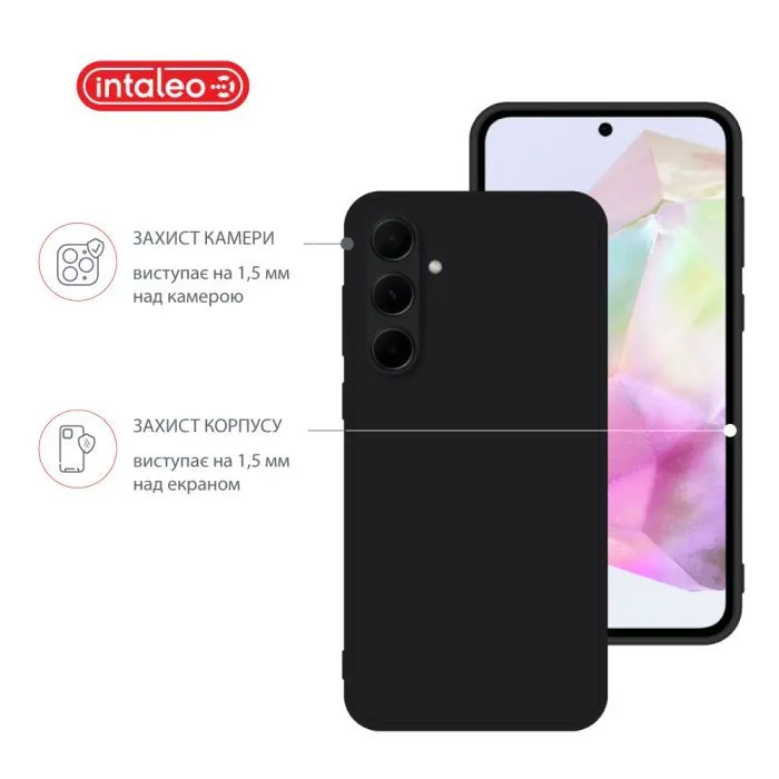 Чохол до мобільного телефона Intaleo SoftShell Samsung Galaxy A35 Black (1283126592058) зображення 3