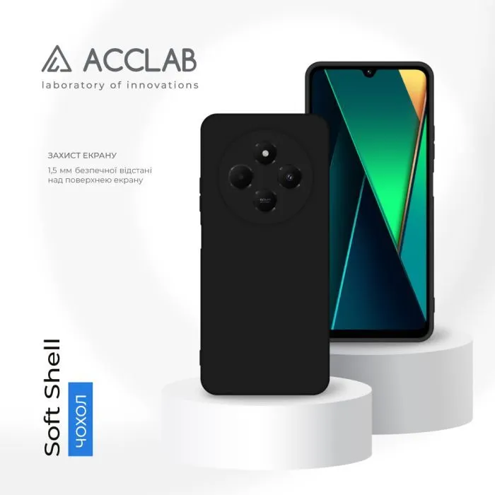 Чохол до мобільного телефона ACCLAB SoftShell Poco C75 Black (1283126619212) зображення 4