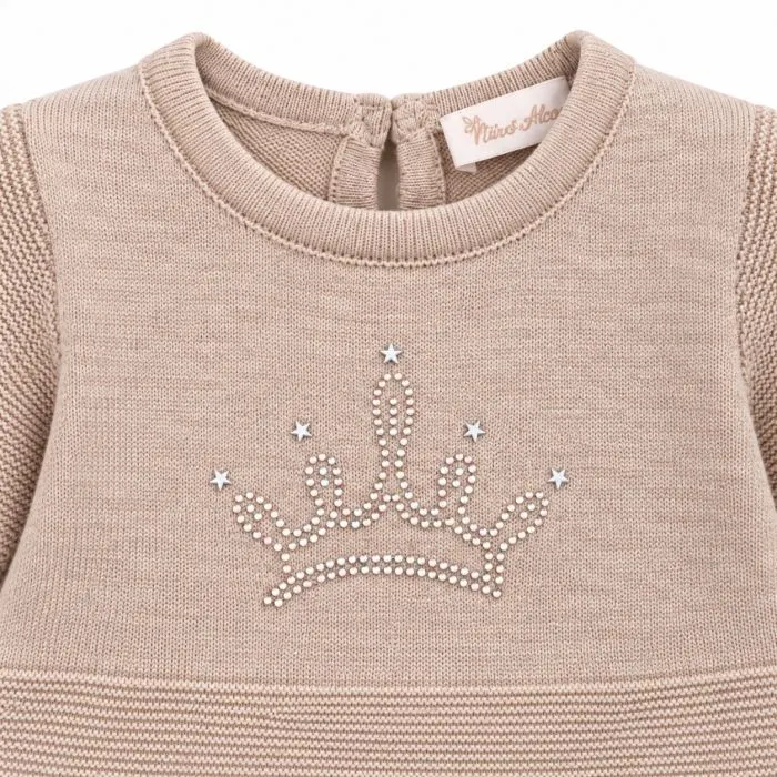 Кофта дитяча Na з коронкою (NNS 18-031-86G-beige) зображення 3