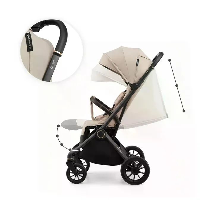 Коляска Kinderkraft Dave Venezian Black (KSDAVE00BLK0000) (5902533930920) зображення 4