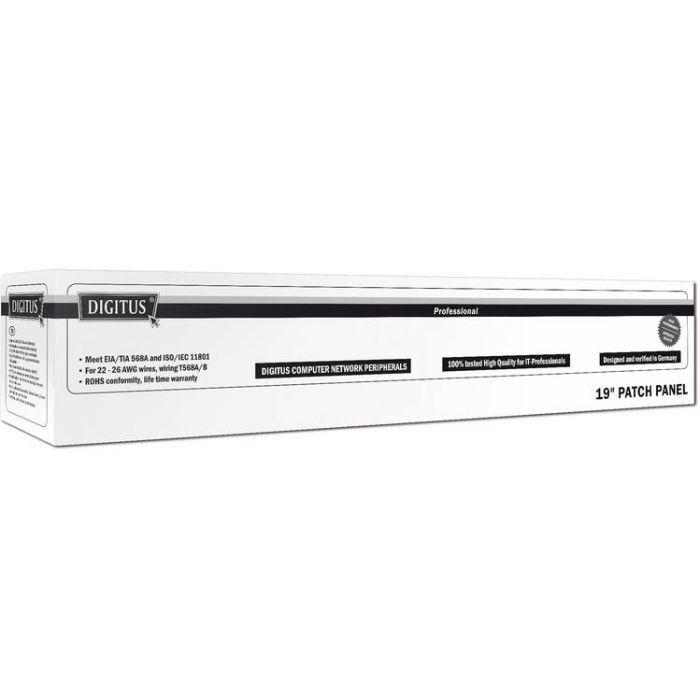Патч-панель 19" 1U 24 порта 5e FTP в сборе Digitus (DN-91524S) изображение 3