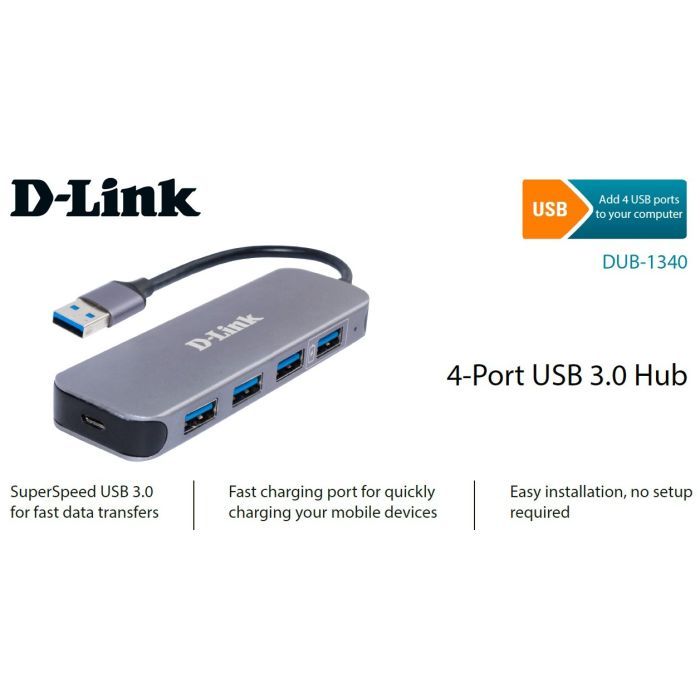 Концентратор D-Link DUB-1340 изображение 2