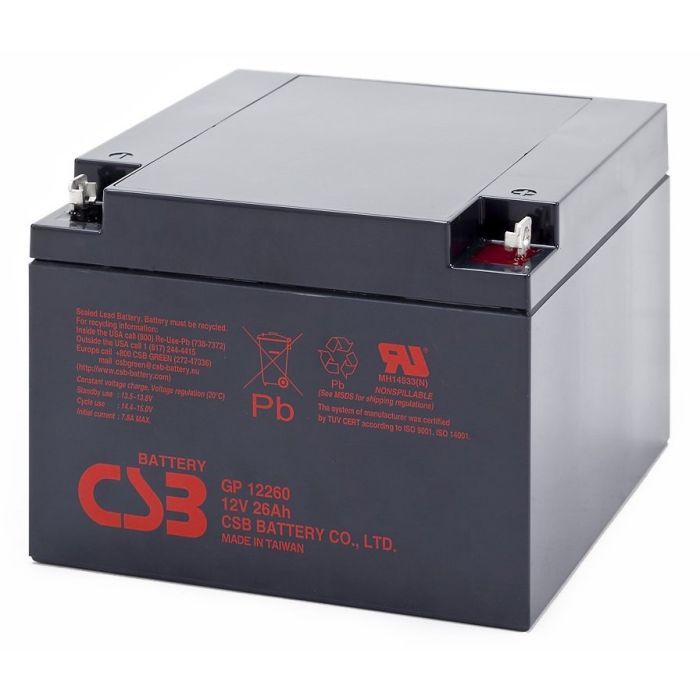Батарея к ИБП CSB 12В 26 Ач (GP12260)