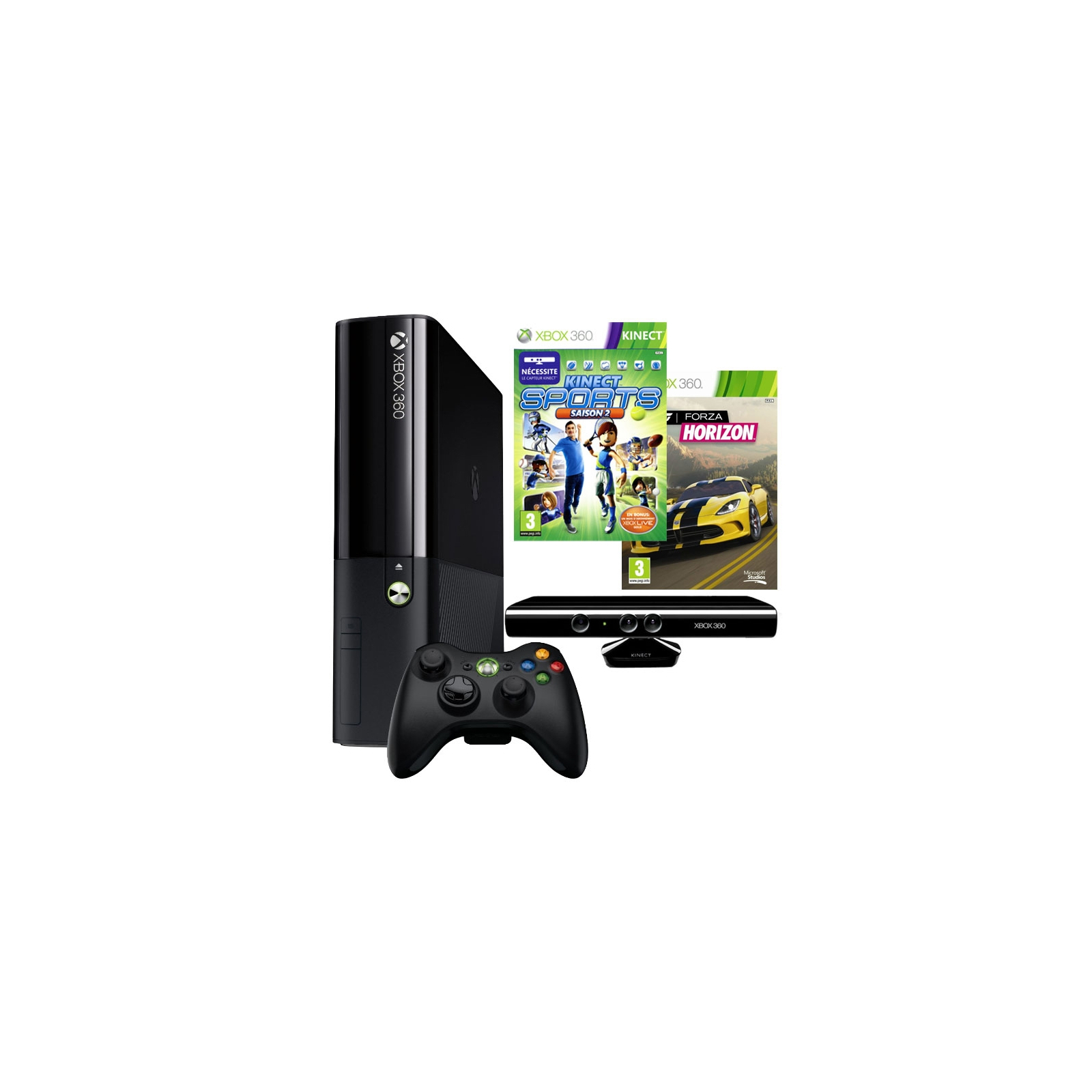 Игровая консоль Microsoft X-Box SLIM 250GB+ Kinect + Forza Horizon (BUNDLE/KS2/FH/1M LIVE)