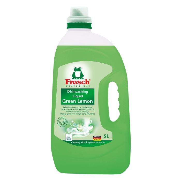 Средство для ручного мытья посуды Frosch Зеленый лимон 5 л (4009175956156) изображение 2