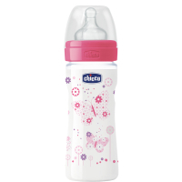 Бутылочка для кормления Chicco Well-Being 250 мл с силиконовой соской (70723.10.04)