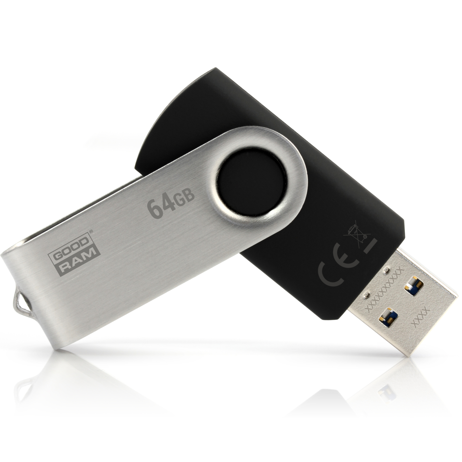 USB флеш накопитель Goodram 64GB Twister Black USB 3.0 (UTS3-0640K0R11)