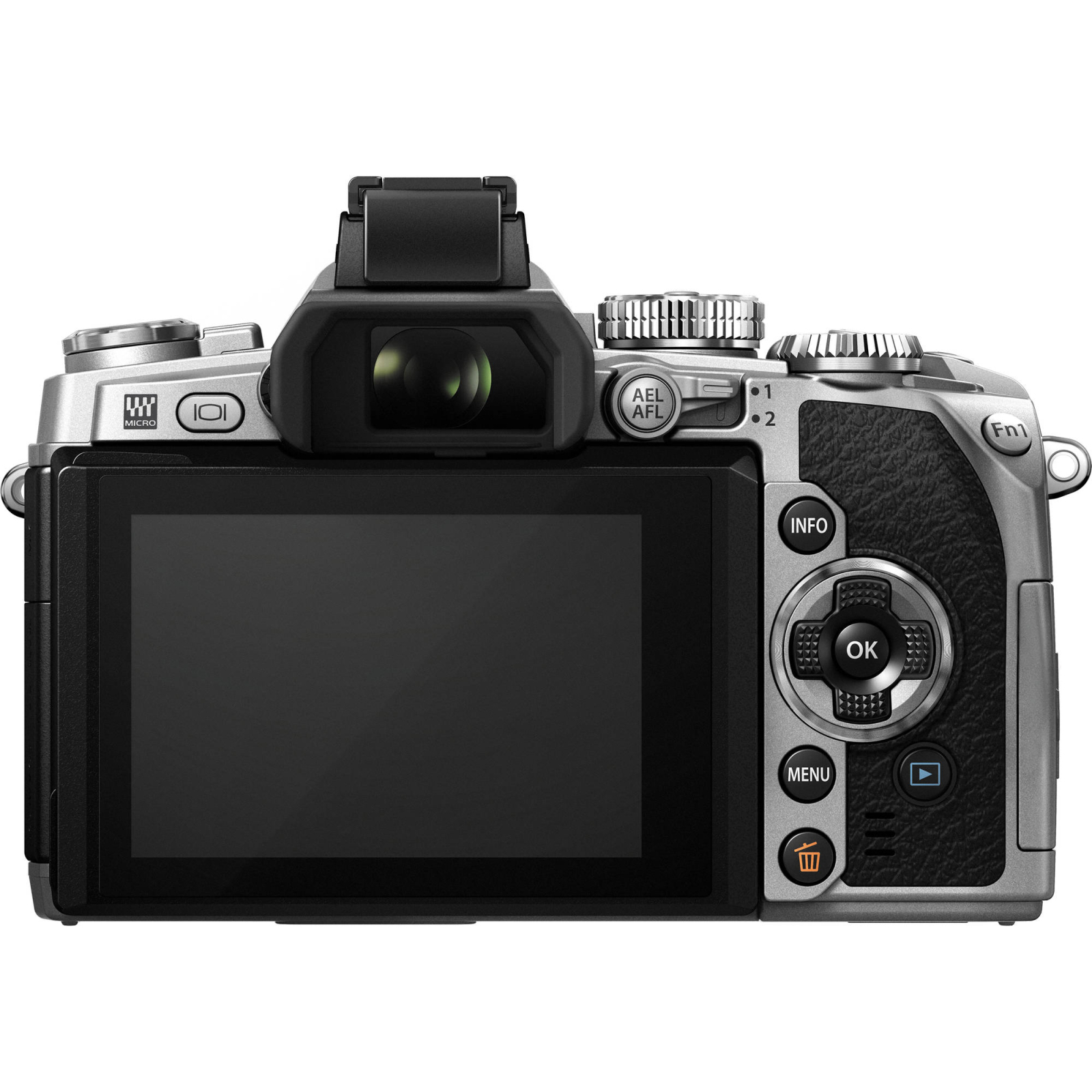Цифровий фотоапарат Olympus E-M1 Body silver (V207010SE000) зображення 3