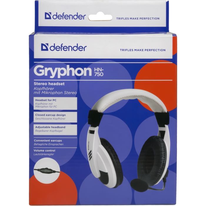 Наушники Defender Gryphon HN-750 White (63747) изображение 5