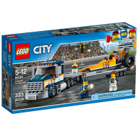 Конструктор LEGO City Грузовик для перевозки драгстера (60151)