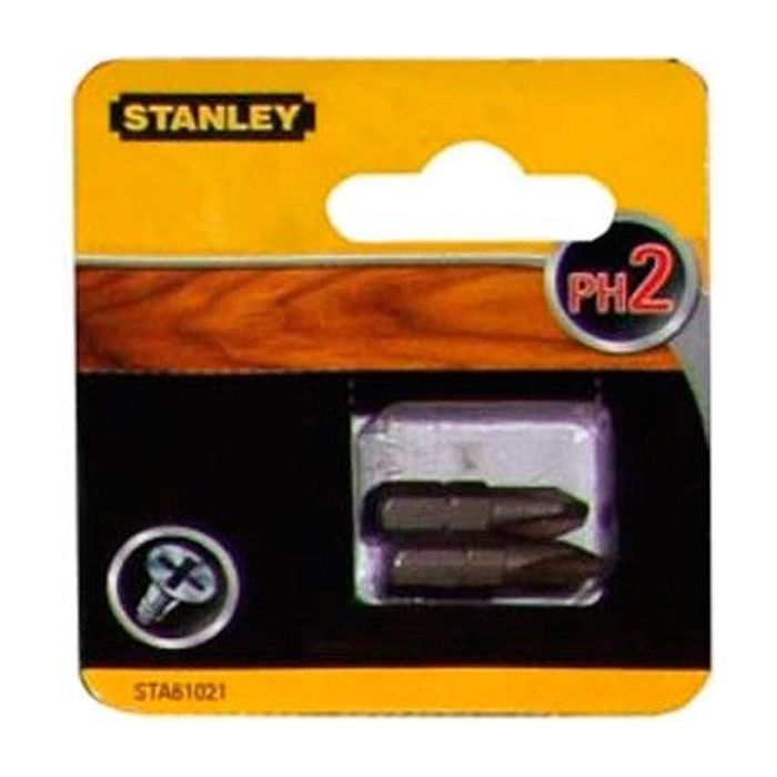 Набор бит Stanley Ph2, 25мм, 2шт. (STA61021) изображение 2