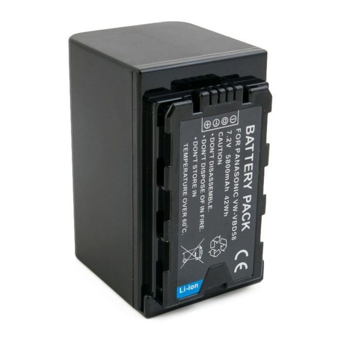 Аккумулятор к фото/видео Extradigital Panasonic VW-VBD58, Li-ion, 7.2V, 5800mAh (BDP2690)
