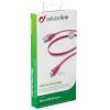Дата кабель USB 2.0 AM to Micro 5P 1.0m pink Cellularline (USBDATACMICROUSBP) изображение 2