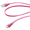Дата кабель USB 2.0 AM to Micro 5P 1.0m pink Cellularline (USBDATACMICROUSBP)