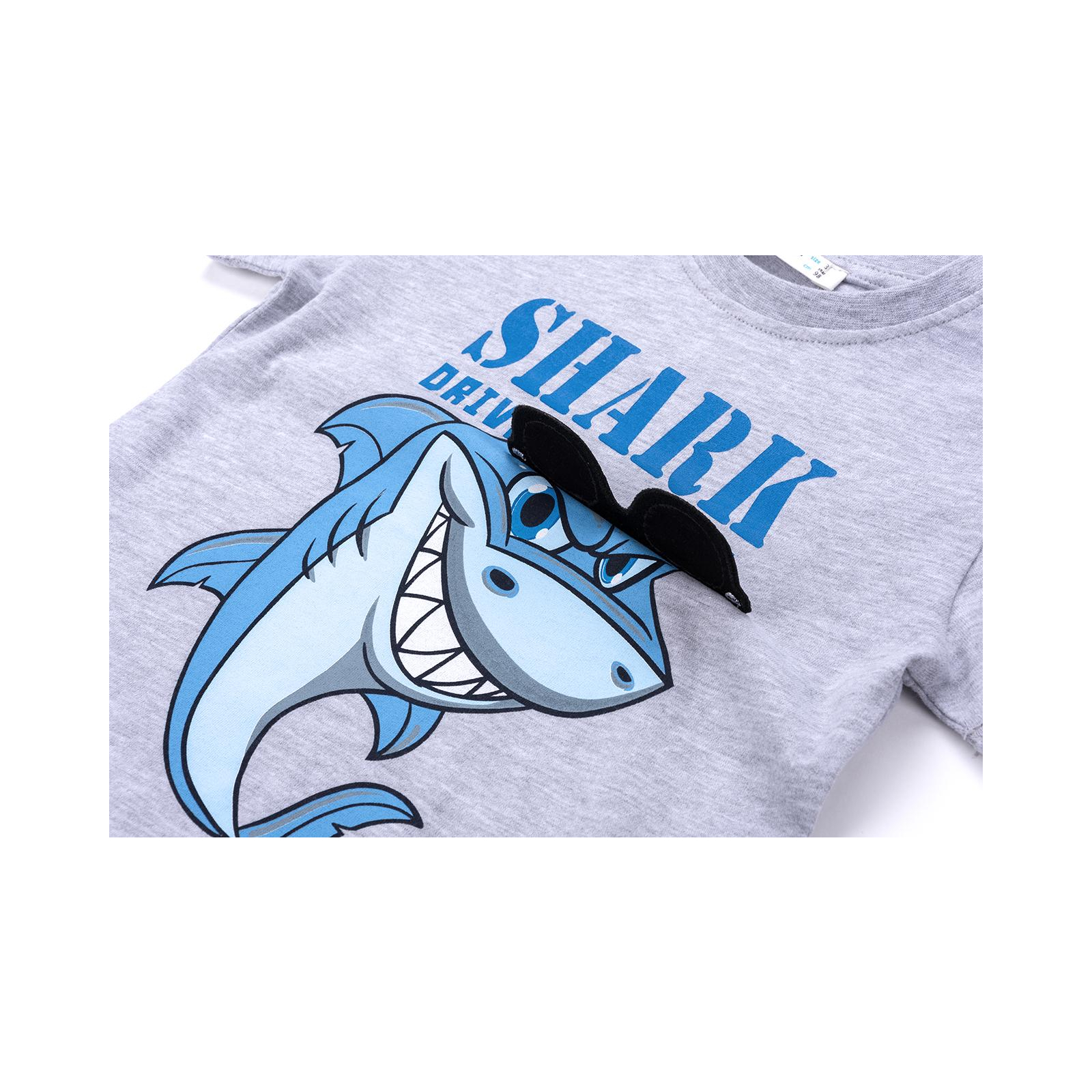 Набор детской одежды Breeze с акулой в очках (10931-98B-gray) изображение 9
