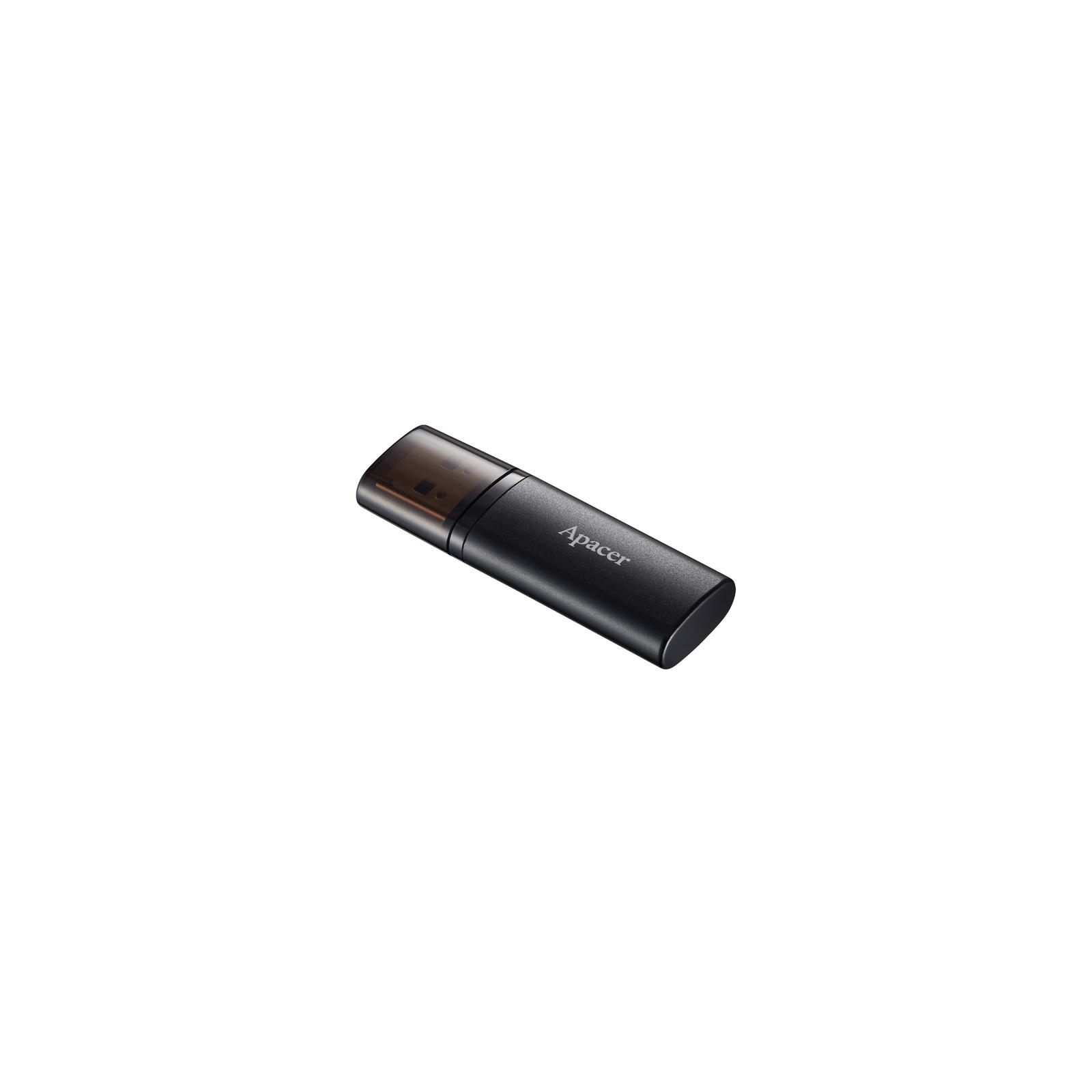 USB флеш накопичувач Apacer 8GB AH23B Black USB 2.0 (AP8GAH23BB-1) зображення 2