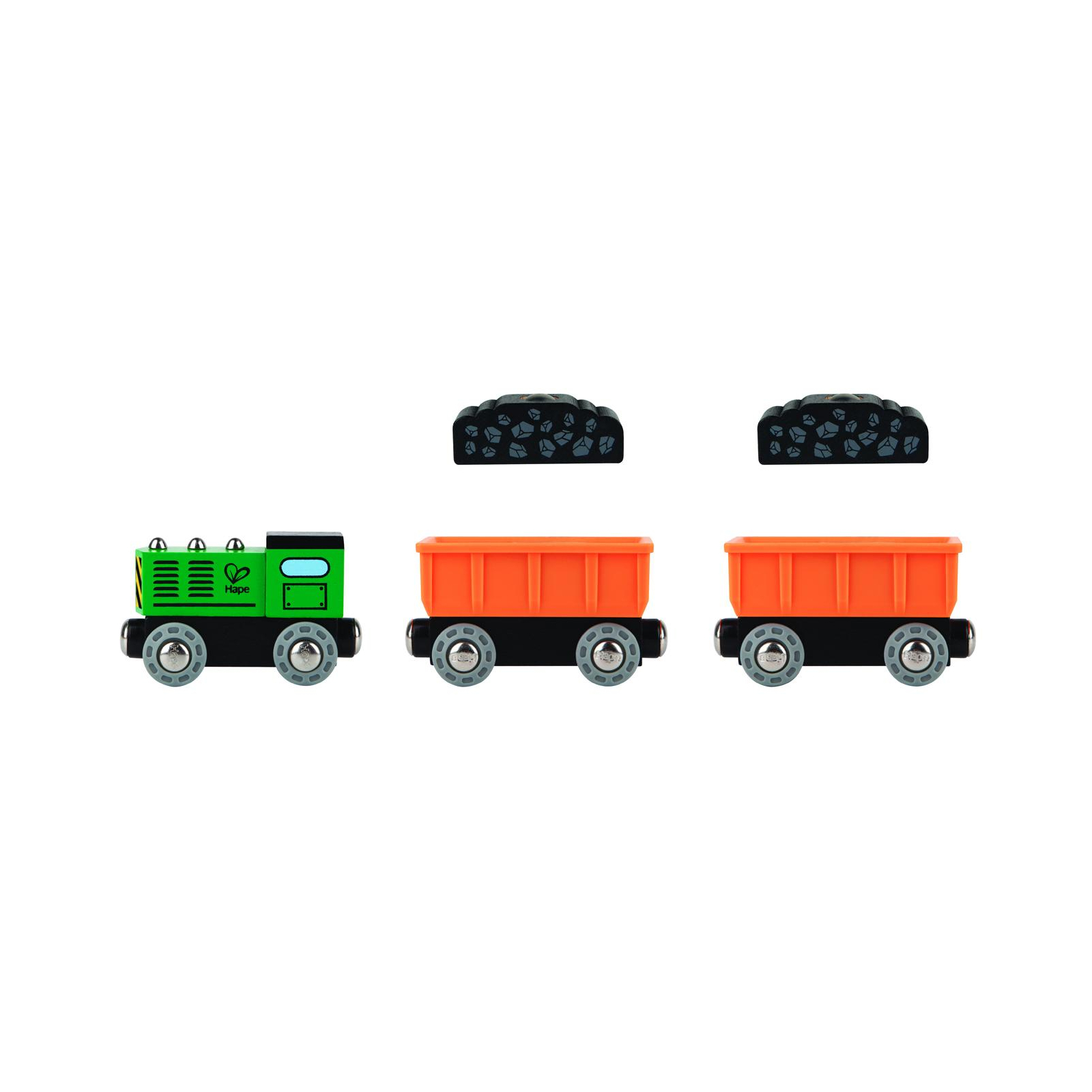 Железная дорога Hape Товарный поезд 3 вагона (E3718) изображение 2
