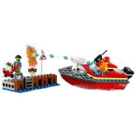 Конструктор LEGO City Пожар в порту 97 деталей (60213) изображение 3