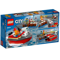 Конструктор LEGO City Пожар в порту 97 деталей (60213) изображение 8