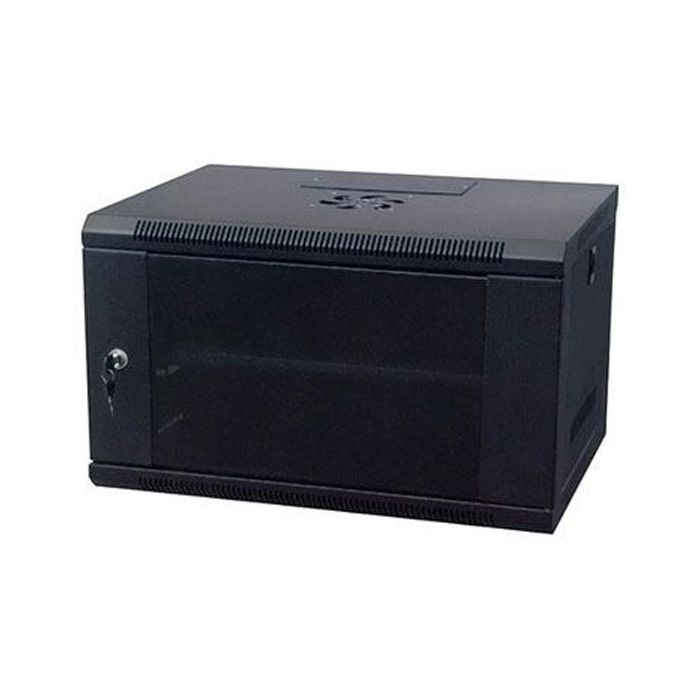 Шкаф настенный Kingda 15U 19" 600x450 RAL9004 (KD-007-6415)