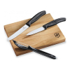 Набор ножей Victorinox SwissClassic из 3 предметов Черный с овощечисткой (6.7113.31) изображение 2