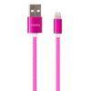 Дата кабель USB 2.0 AM to Lightning 1.0m rainbow nylon Vinga (VCPDCLCOLNB1RS) зображення 3
