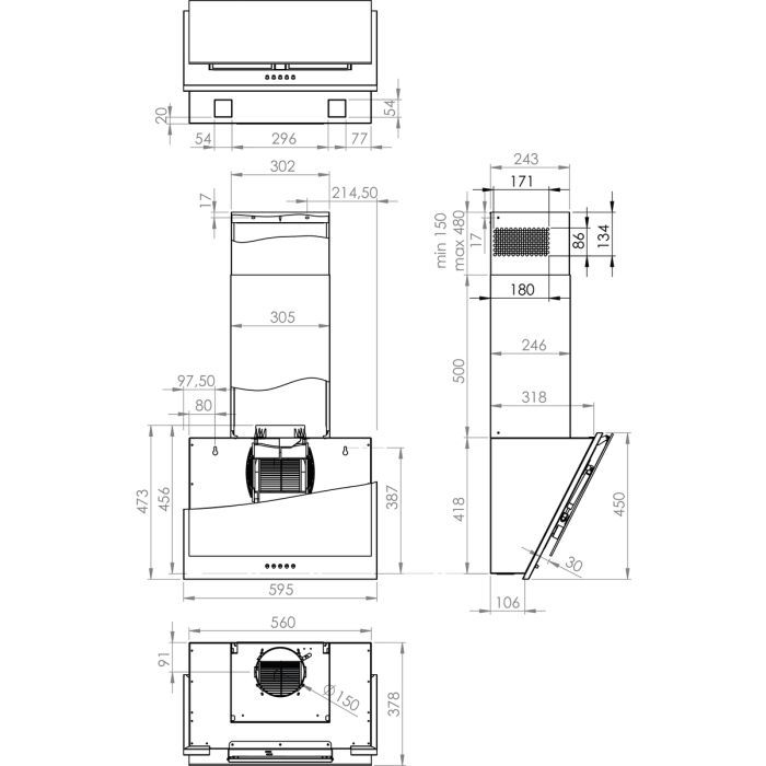 Витяжка кухонна Gorenje WHI6SYW зображення 5