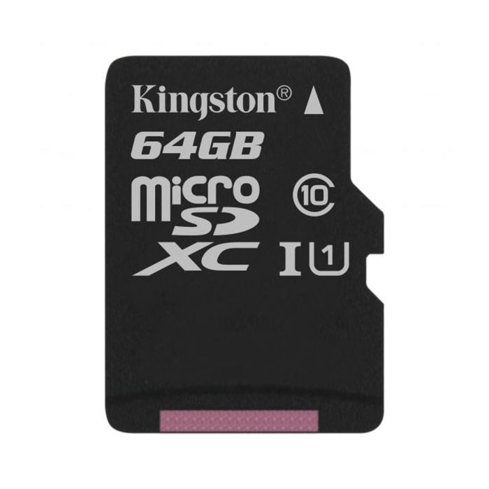 Карта памяти Kingston 64GB microSDXC Class 10 Canvas Select Plus 100R A1 (SDCS2/64GBSP)