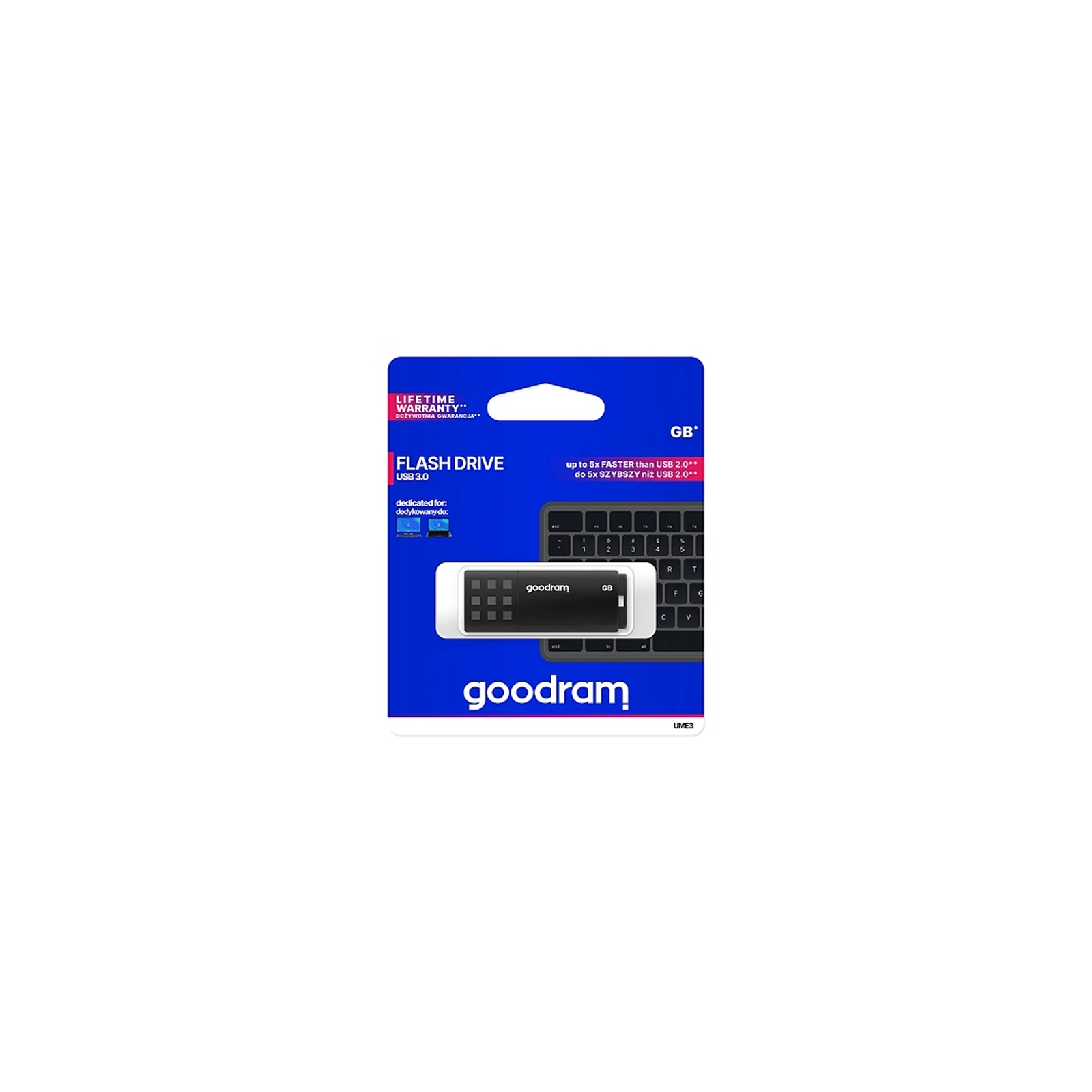 USB флеш накопичувач Goodram 128GB UME3 Black USB 3.0 (UME3-1280K0R11) зображення 4