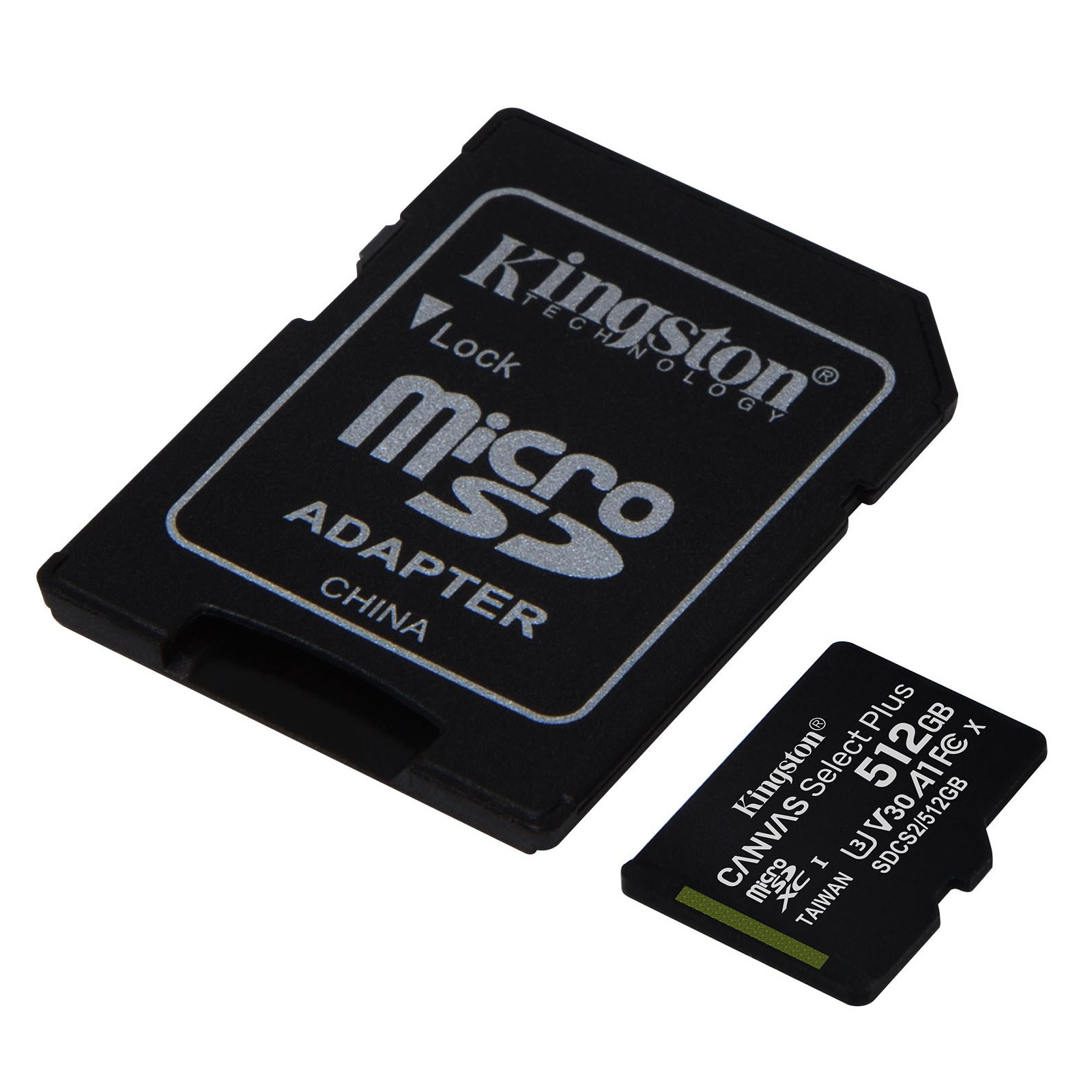 Карта памяти Kingston 512GB microSD class 10 A1 Canvas Select Plus (SDCS2/512GB) изображение 2