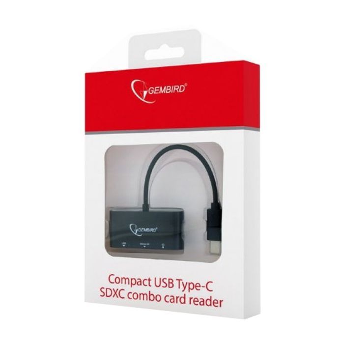 Считыватель флеш-карт Gembird Type-C SD/TF + USB2.0 (UHB-CR3-02) изображение 2