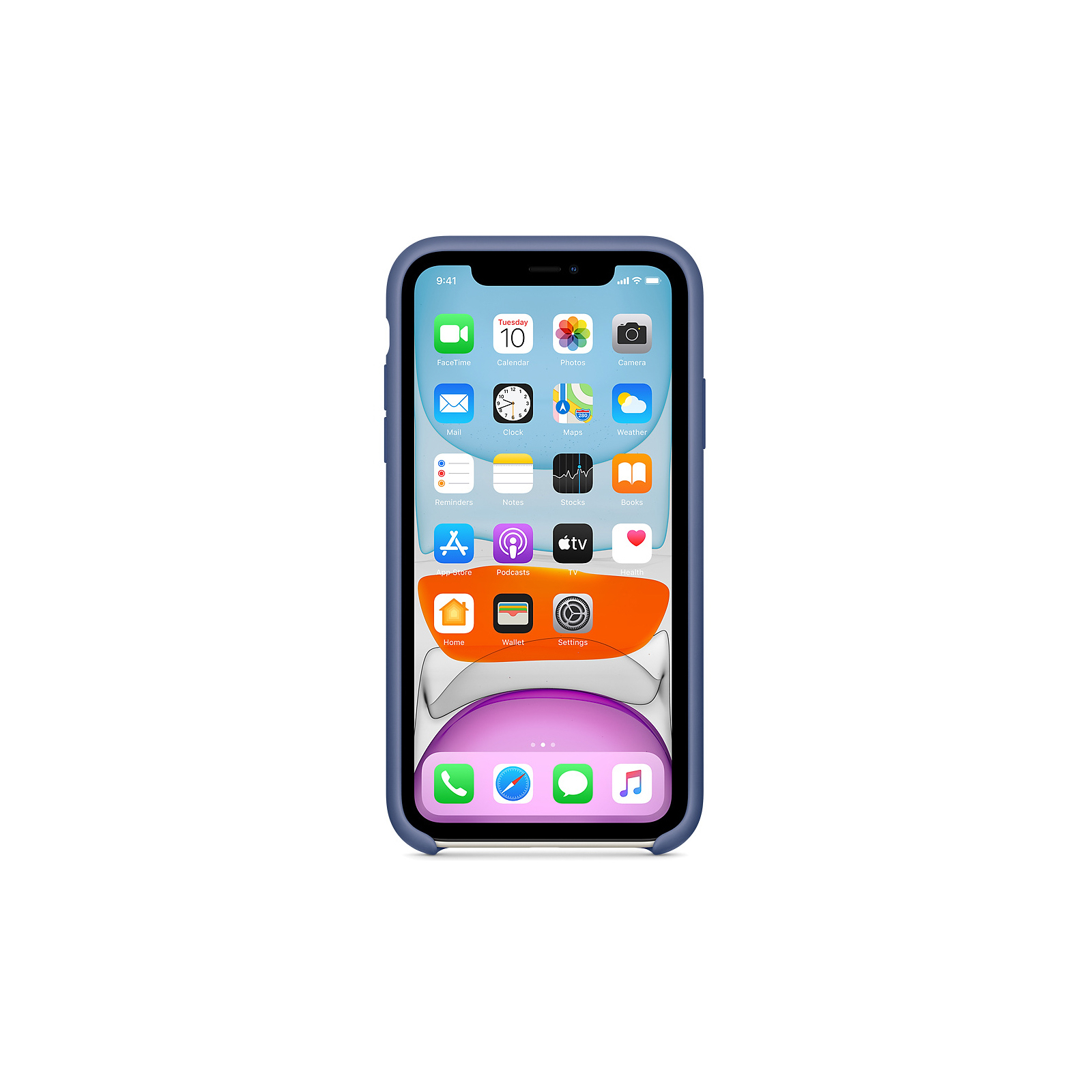 Чохол до мобільного телефона Apple iPhone 11 Silicone Case - Linen Blue (MY1A2ZM/A) зображення 3