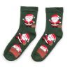 Шкарпетки дитячі BNM з Сантою (M1C0101-2024-1-greenred) зображення 2