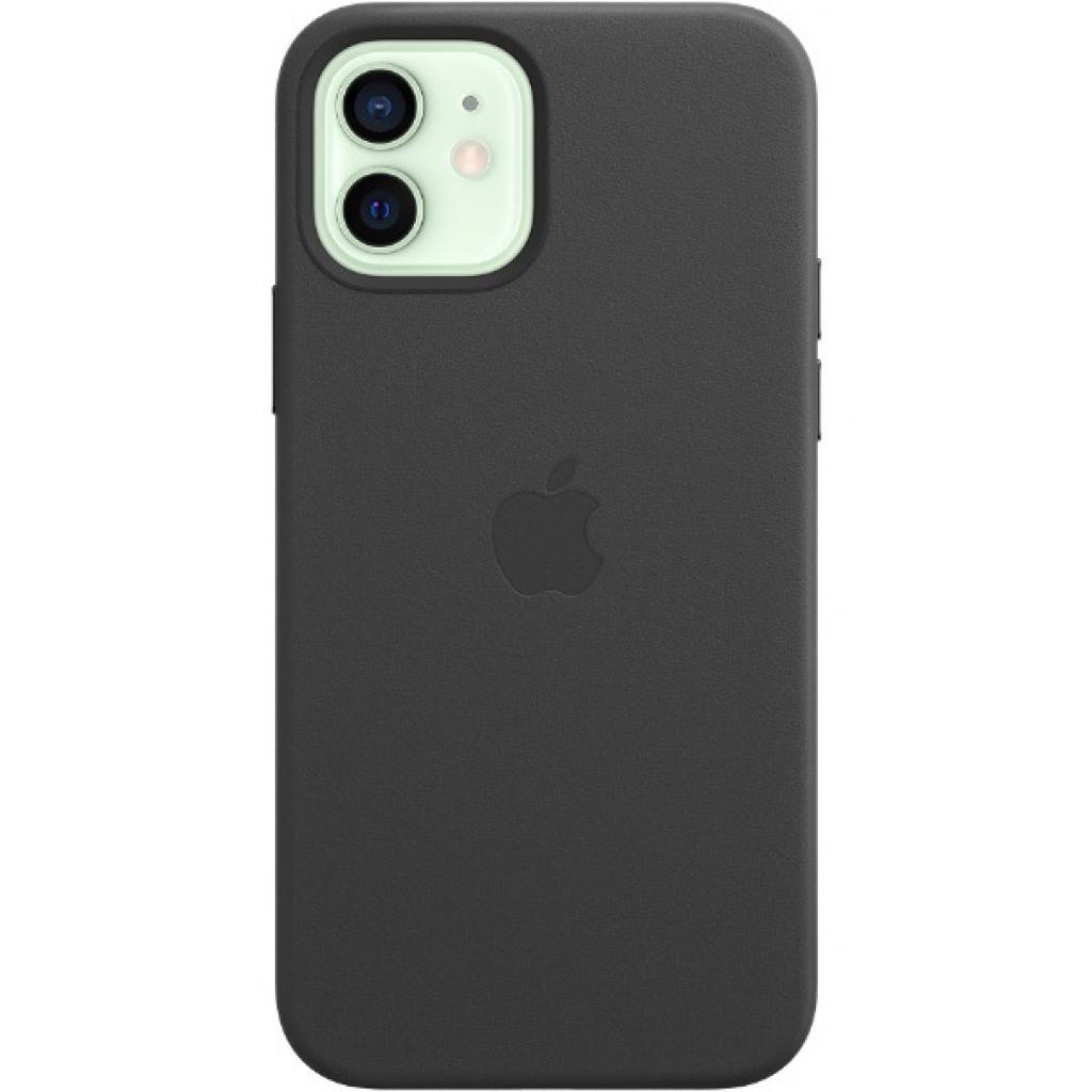 Чохол до мобільного телефона Apple iPhone 12 | 12 Pro Leather Case with MagSafe - Black (MHKG3ZE/A) зображення 2