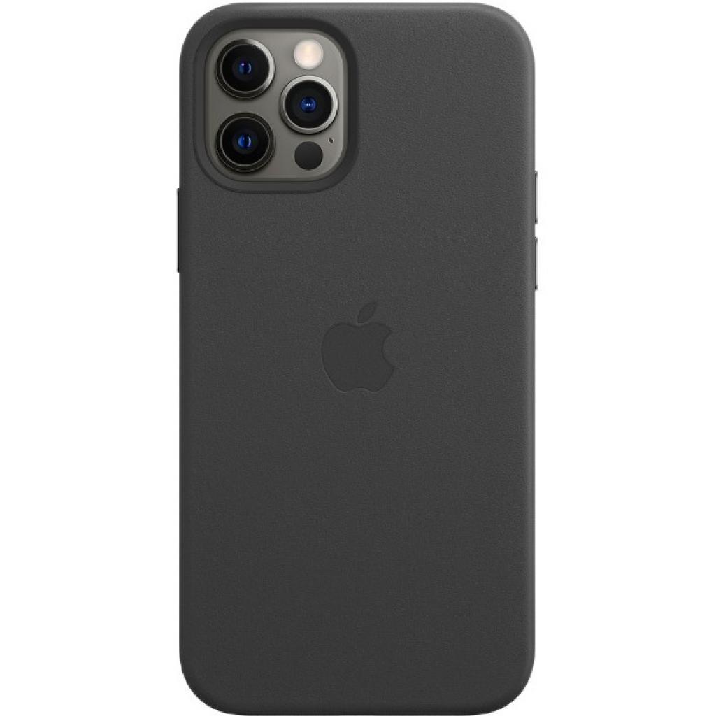 Чохол до мобільного телефона Apple iPhone 12 | 12 Pro Leather Case with MagSafe - Black (MHKG3ZE/A) зображення 3