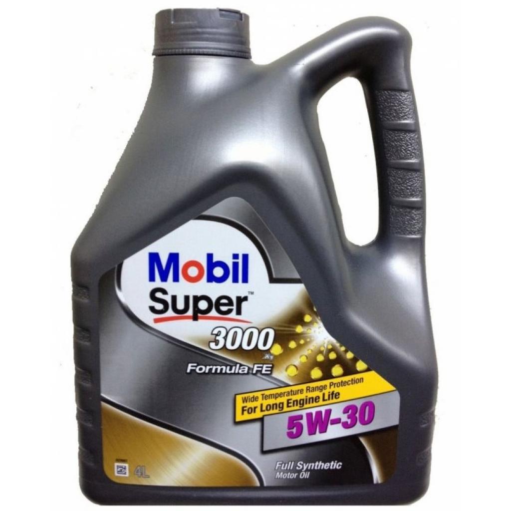 Моторное масло Mobil SUPER 3000 F-FE 5W30 4л (MB 5W30 3000 FE 4L)