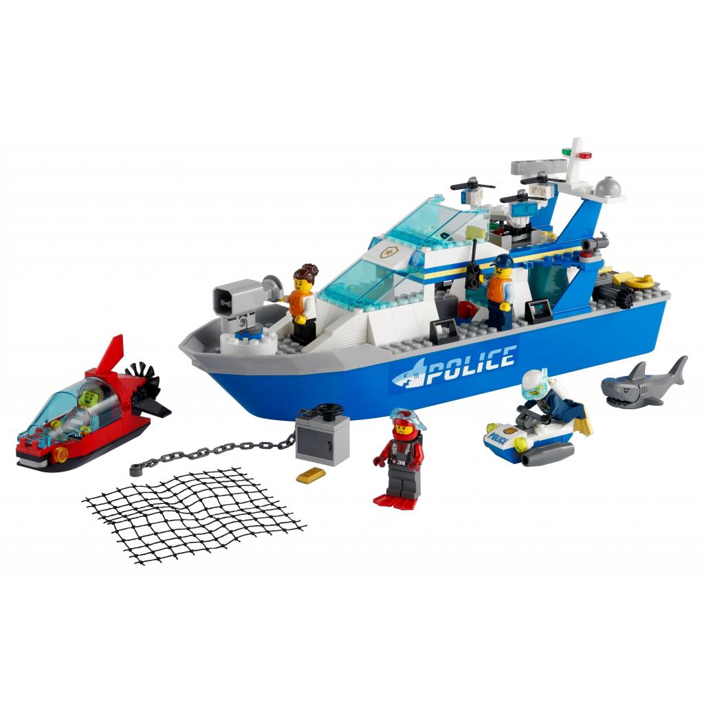 Конструктор LEGO Поліцейський патрульний човен (60277) зображення 2