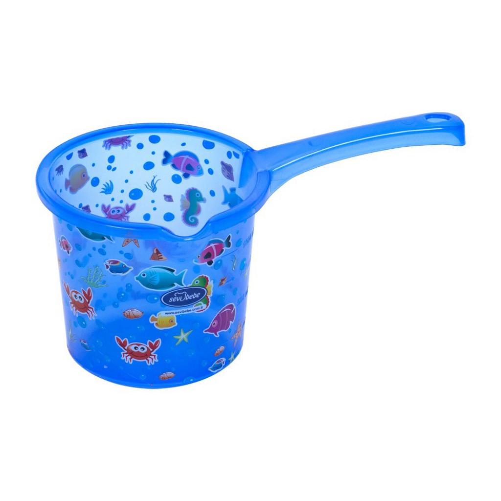 Ванночка Sevi Bebe Набір для купання з малюнком Блакитний (8692241137014) зображення 3